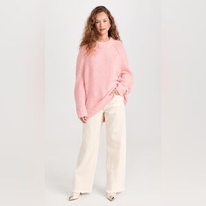 NWT Free People Teddy Sweater Tunic Pale Rosette Size S